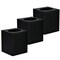 Alpine Industries Black Acrylic Tissue Box Containers for Home or Business, PK3 ALP407-BLK-3pk - alternate 4